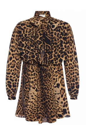 Patterned long sleeve dress, zdjęcie 1 Patterned long sleeve dress od Saint Laurent
